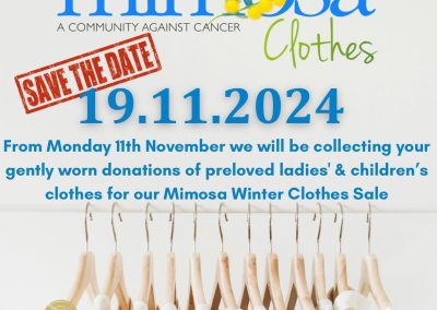 Mimosa Clothes Sale – 19th November 2024